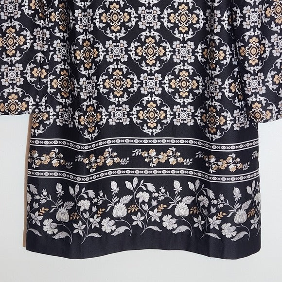 Ann Taylor Black Print Mini Shift Dress Size XS NWT Wedding Guest Dress