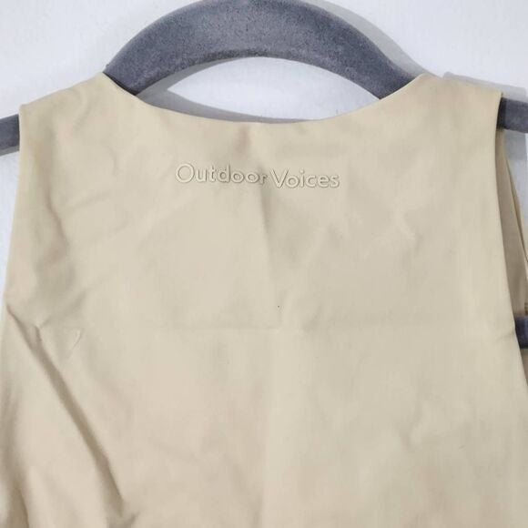 Outdoor Voices Cream Crop Top Size XXS Cream Cropped Tank New