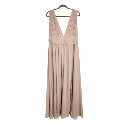 Lulus Heavenly Hues Blush Maxi Dress NWT Size XL Wedding Guest Dress
