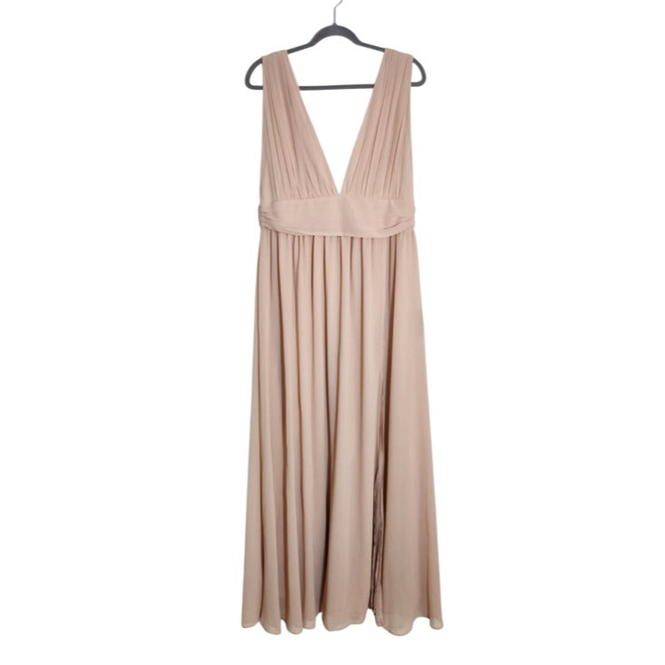Lulus Heavenly Hues Blush Maxi Dress NWT Size XL Wedding Guest Dress