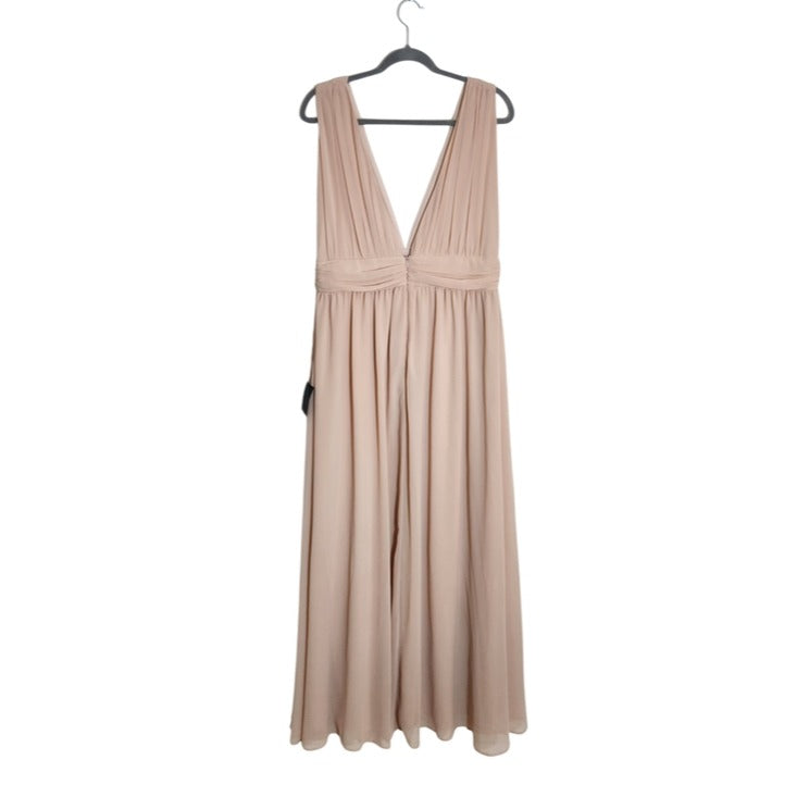 Lulus Heavenly Hues Blush Maxi Dress NWT Size XL Wedding Guest Dress