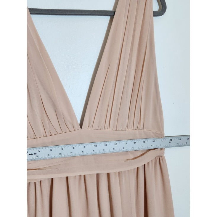 Lulus Heavenly Hues Blush Maxi Dress NWT Size XL Wedding Guest Dress