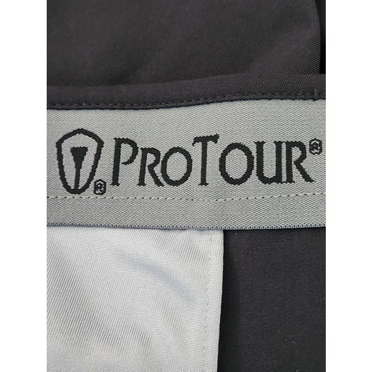 ProTour Mens Black Pleated Golf Shorts Size 40