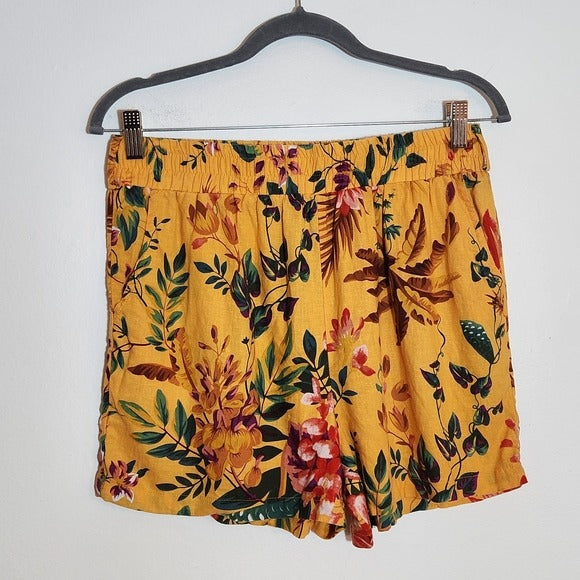 RACHEL Rachel Roy Yellow Tropical Floral Matching Set Size Small