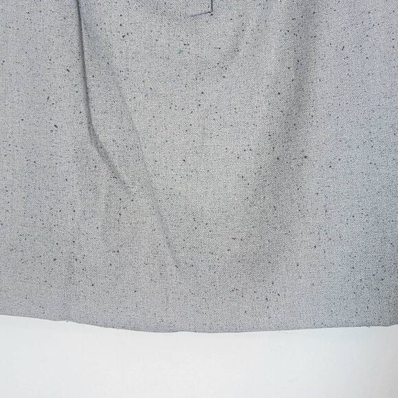 Loft Gray Straight Mini Skirt Size 14 Loft Gray Speckled Mini Tie Front Skirt