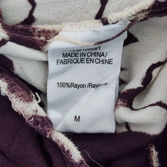 Young Fabulous & Broke Purple and White Tie-Dye Matching Set Size Medium