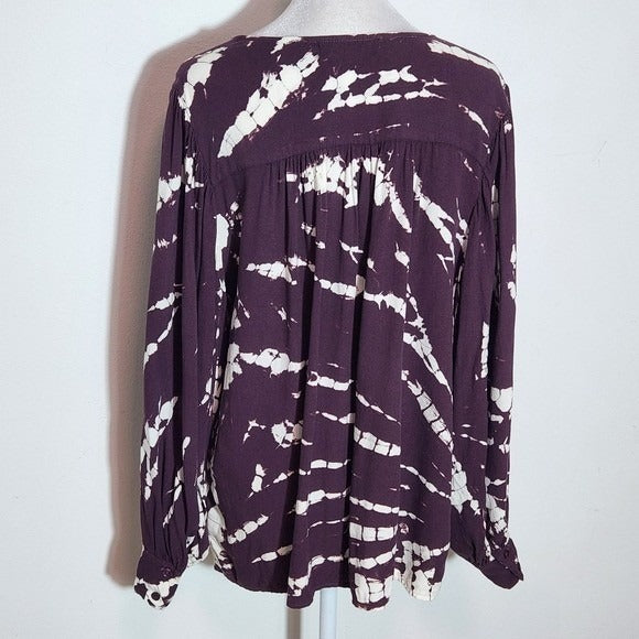 Young Fabulous & Broke Purple and White Tie-Dye Matching Set Size Medium