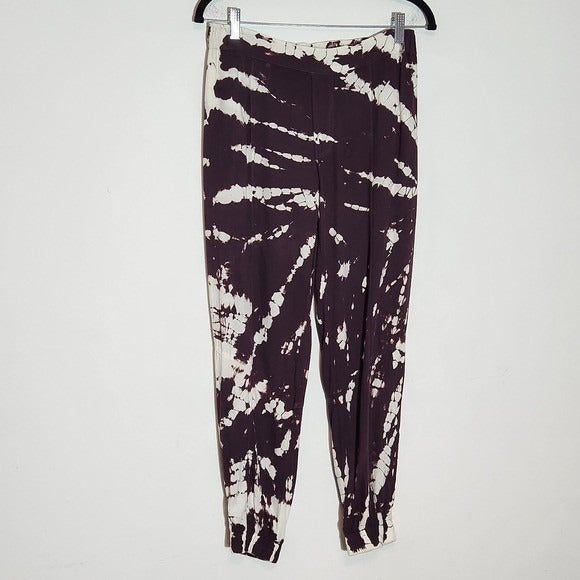 Young Fabulous & Broke Purple and White Tie-Dye Matching Set Size Medium