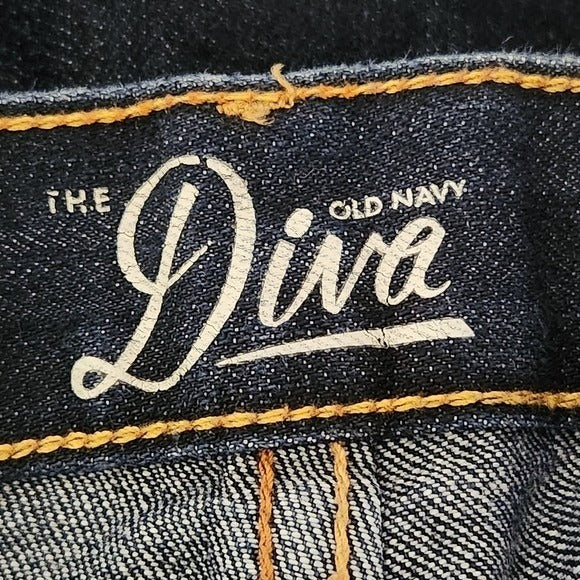 Old Navy The Diva Women's Dark Wash Denim Shorts Size 8 Jean Shorts