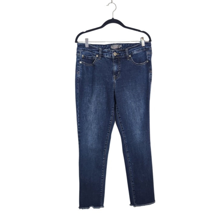 Torrid Womens Medium Wash Cut-off Boyfriend Jeans Size 10