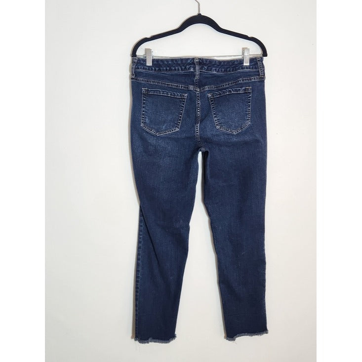 Torrid Womens Medium Wash Cut-off Boyfriend Jeans Size 10