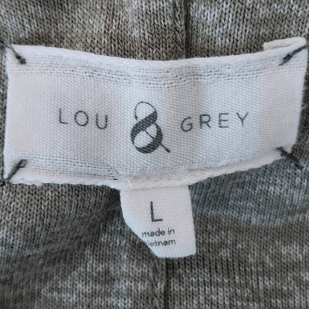 Lou & Grey Green T-Shirt Dress Size Large Heather Green Swing Dress