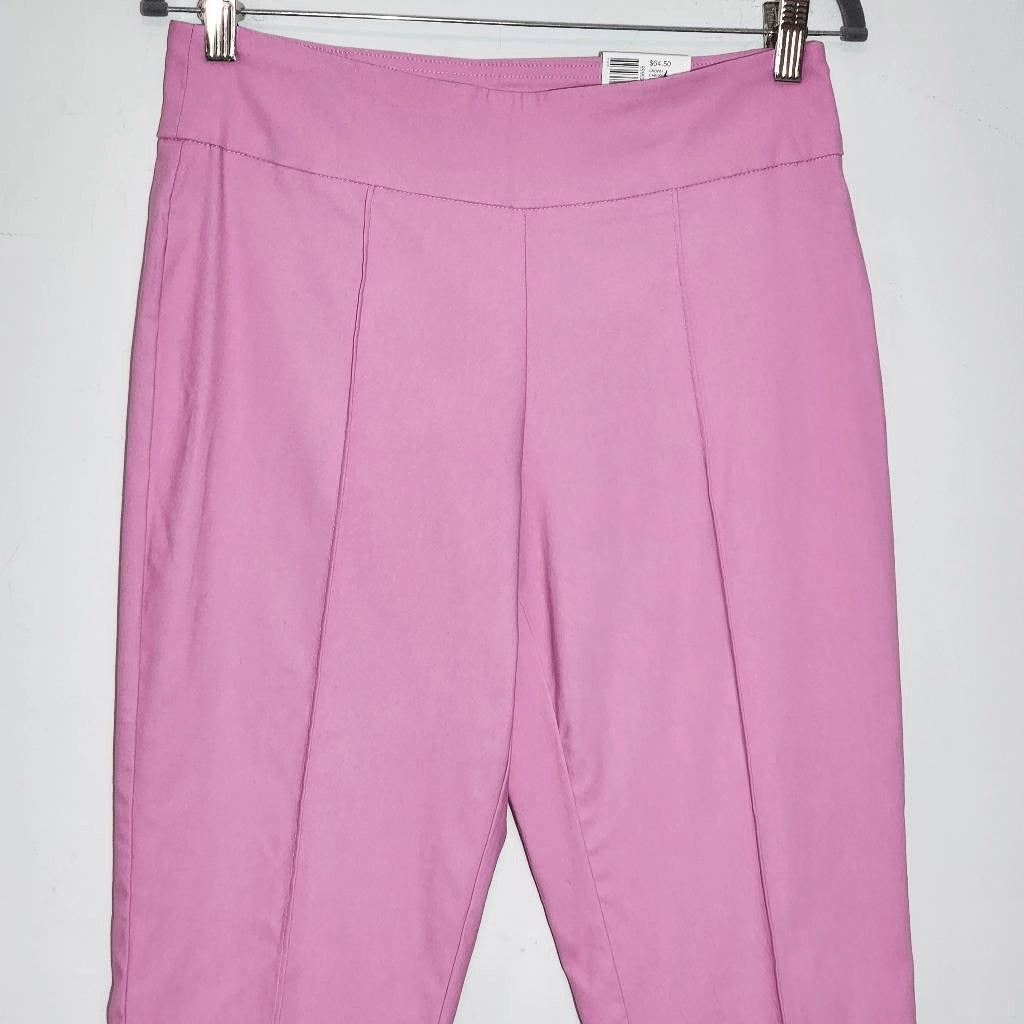 Crown & Ivy Pink Pull-on Ankle Pants NWT Size 8 Preppy Pink Pants