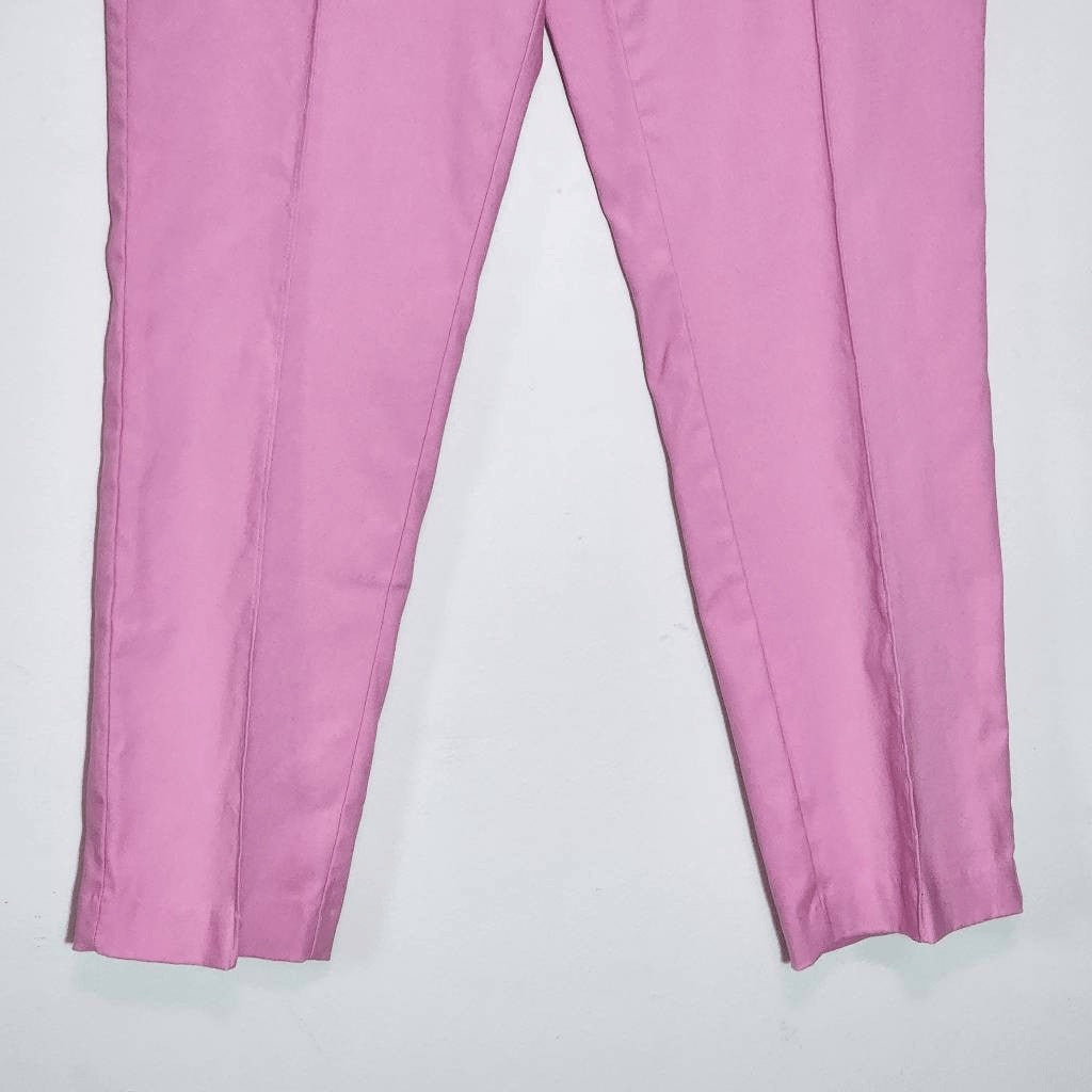 Crown & Ivy Pink Pull-on Ankle Pants NWT Size 8 Preppy Pink Pants