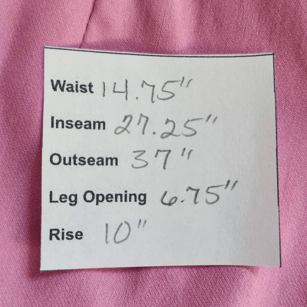 Crown & Ivy Pink Pull-on Ankle Pants NWT Size 8 Preppy Pink Pants