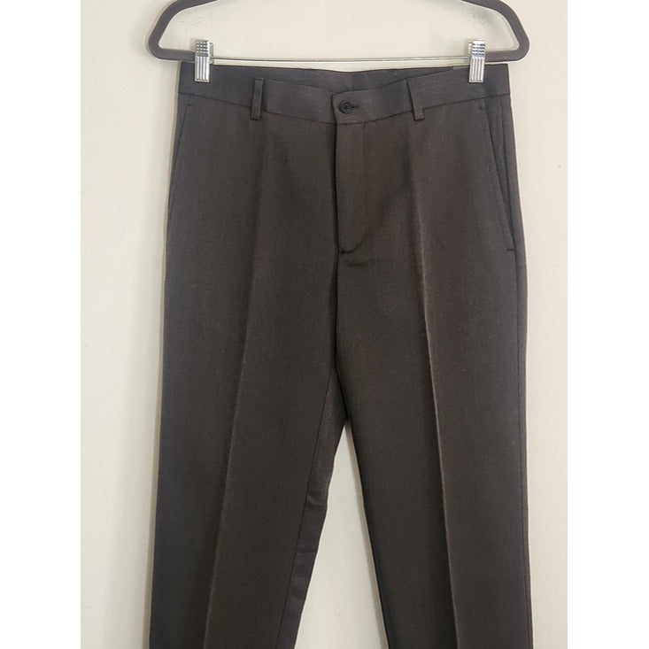 John Henry Charcoal Gray Slim Fit Dress Pants Size 30 x 30 NWT