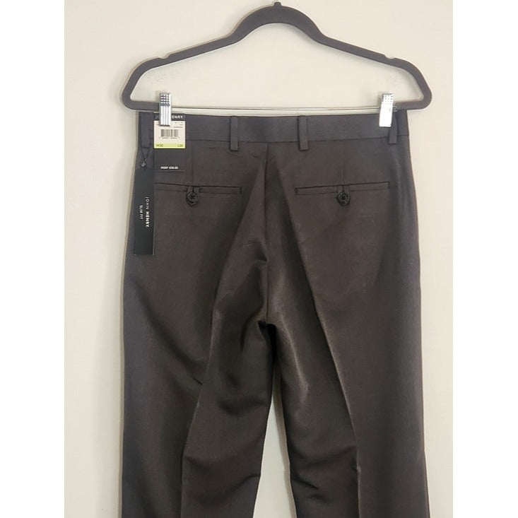 John Henry Charcoal Gray Slim Fit Dress Pants Size 30 x 30 NWT