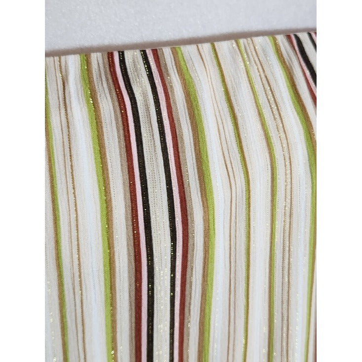 No Boundaries Multi Color Stripe Strapless Handkerchief Crop Top Size XXL NWT