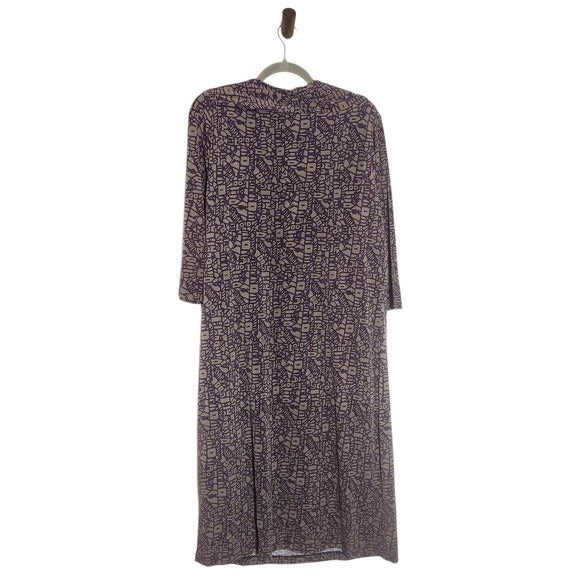 Jessica London JL Studio Purple Print Dress Size 1X Plus Size Purple Dress