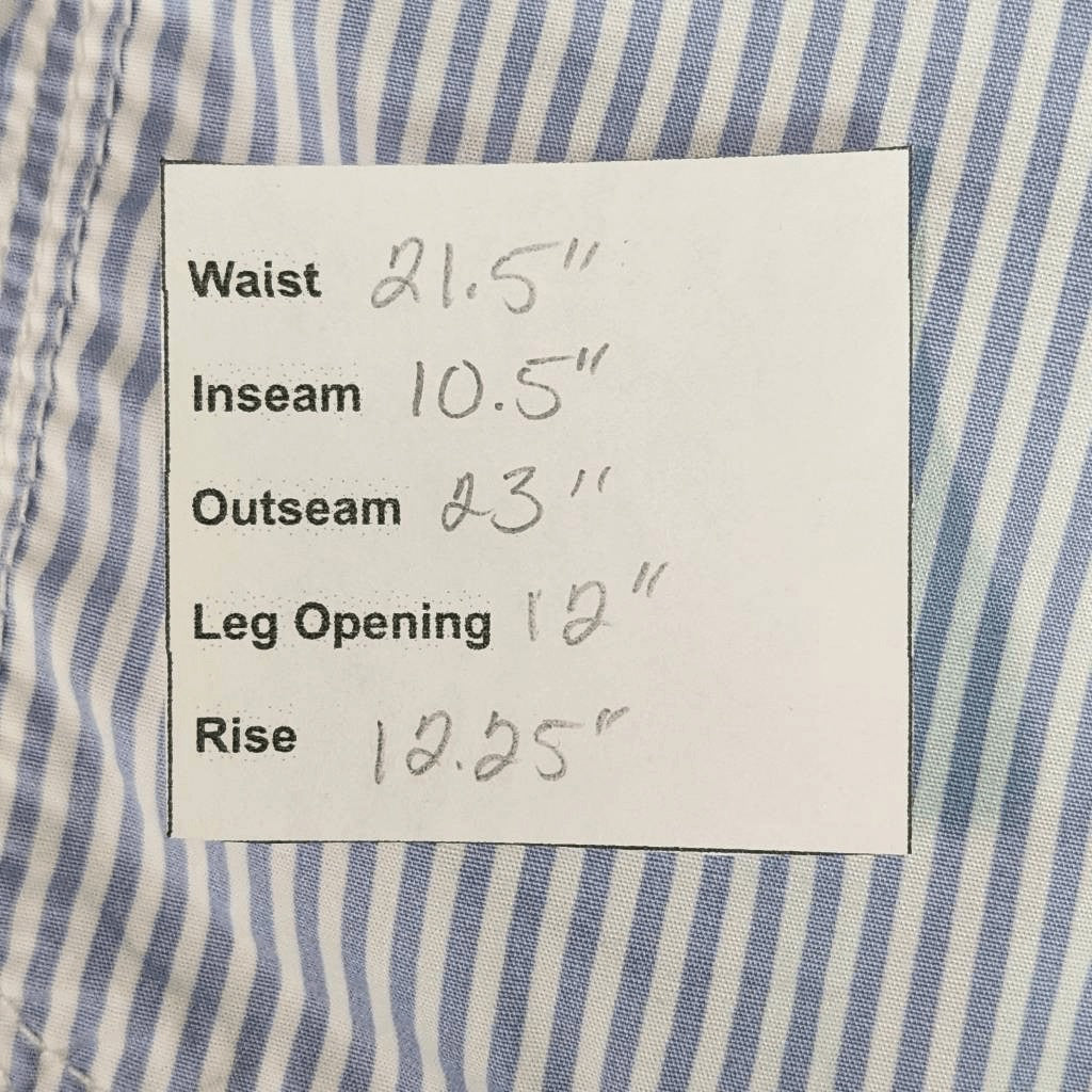 St. John's Bay Blue and White Stripe Shorts Size 22W Preppy Blue Cargo Shorts