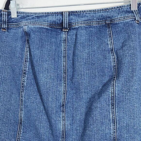 Venezia Cargo Jean Skirt Size 10 Venezia Lane Bryant Straight Denim Skirt