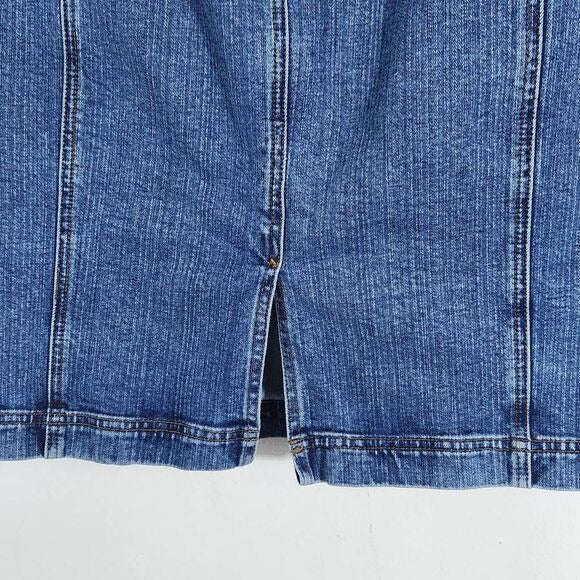 Venezia Cargo Jean Skirt Size 10 Venezia Lane Bryant Straight Denim Skirt