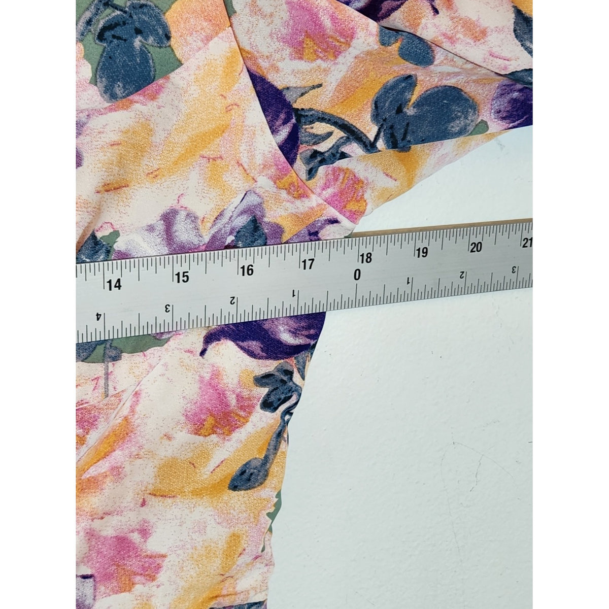 Lilly's Kloset Pink Multicolor Floral Long Sleeve Ruffle Romper Size Large NWT