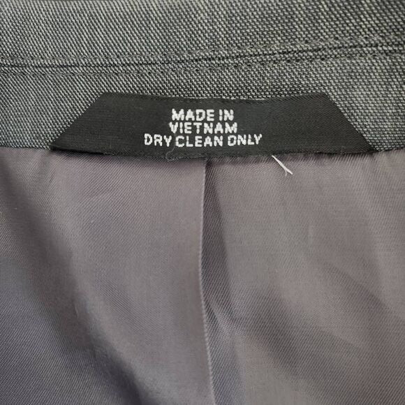 Haggar Gray Sport Coat Size 44L Men's Gray Blazer Gray Wedding Guest Jacket