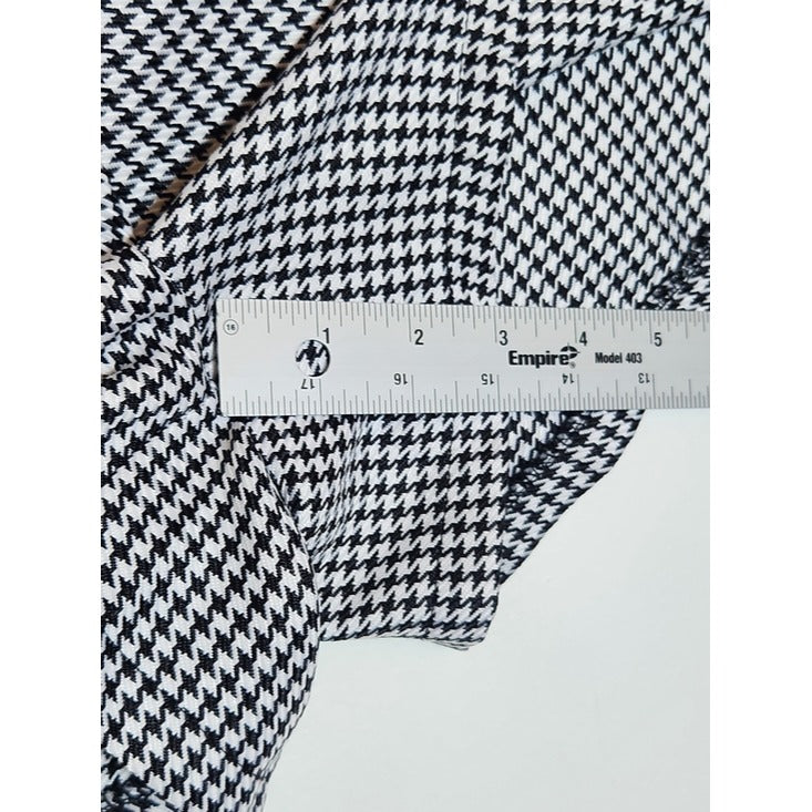 TCEC Black and White Houndstooth High Waist Shorts Size Medium