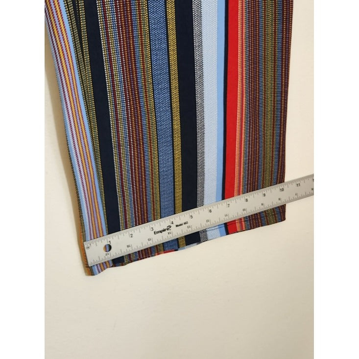 Melissa Paige Multicolor Striped Pull On Pants Size Petite Large