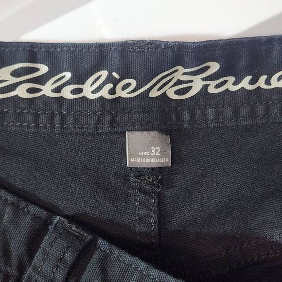 Eddie Bauer Black Carpenter Shorts Size 32 Black Men's Cargo Shorts