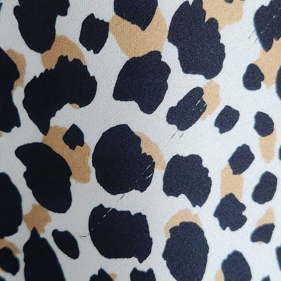 Forever 21 Asymmetrical Leopard Print Midi Skirt Size 3X Leopard Print Skirt