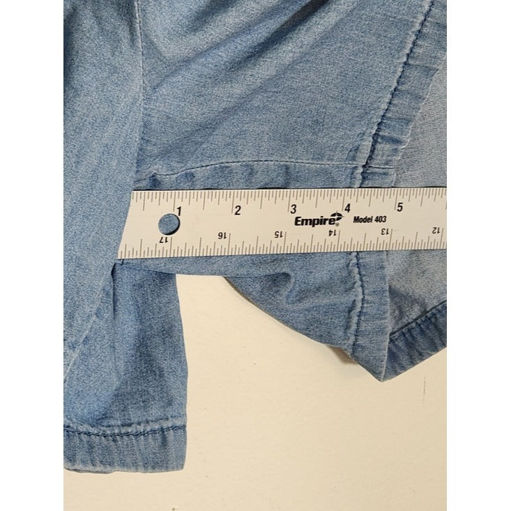 Forever 21 Light Wash Chambray Cargo Shorts Size XL