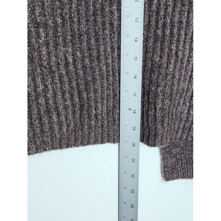 Universal Thread Brown Fuzzy Open Front Cardigan Size Large NWT