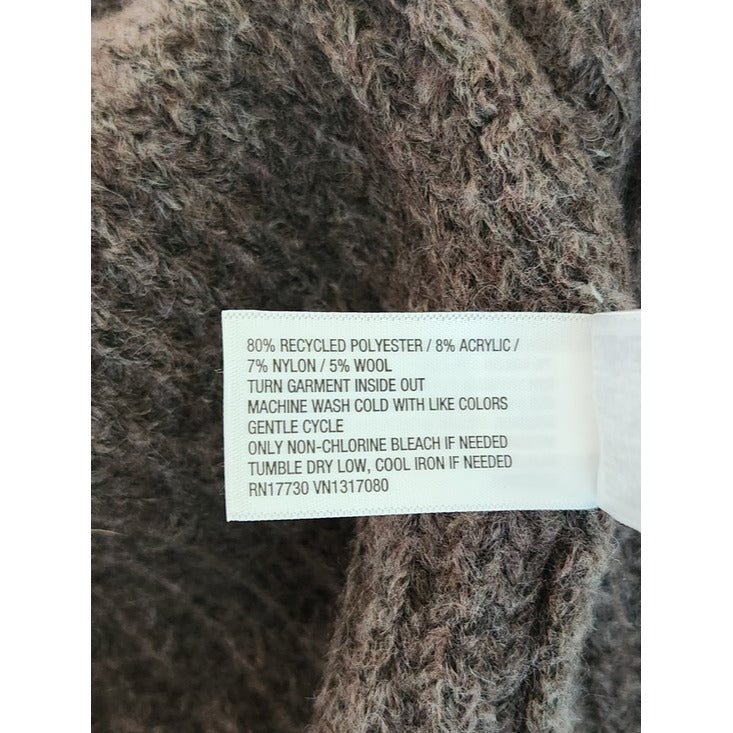 Universal Thread Brown Fuzzy Open Front Cardigan Size Large NWT
