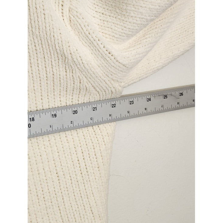 Philosophy Cream Mock Neck Sweater Soft Knit Size Medium