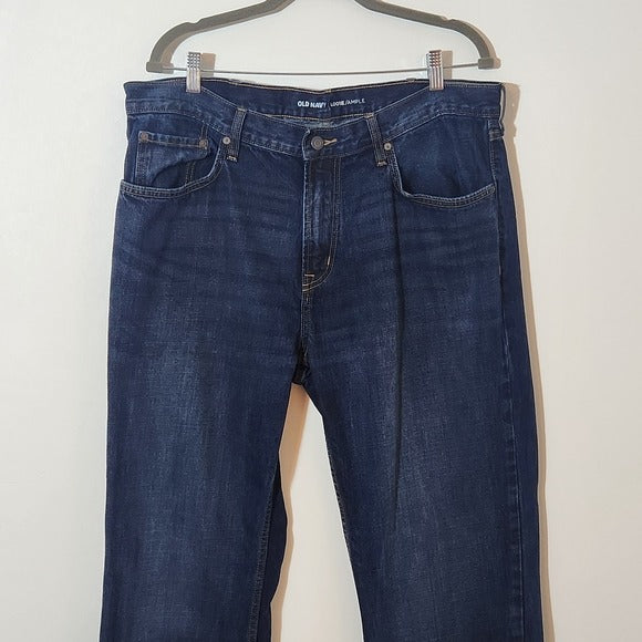Old Navy Men’s Dark Wash Loose Fit Jeans Size 38 x 32