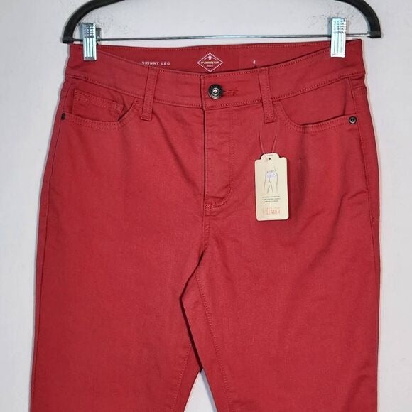 St. John's Bay Coral Pink Skinny Jeans NWT Size 4