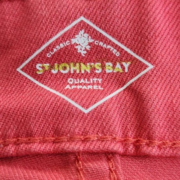 St. John's Bay Coral Pink Skinny Jeans NWT Size 4