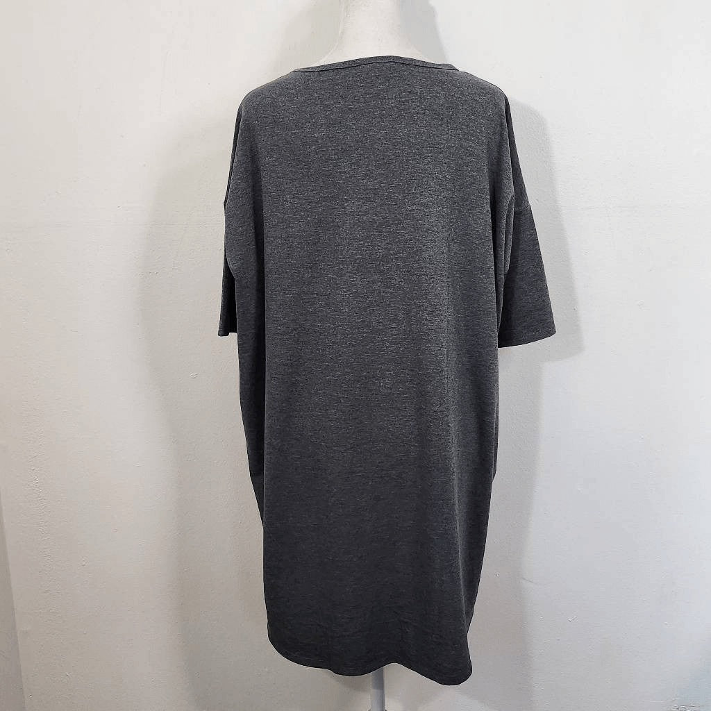 LuLaRoe Gray Tunic T-Shirt Size Small Lularoe Oversized Gray Tunic Tee