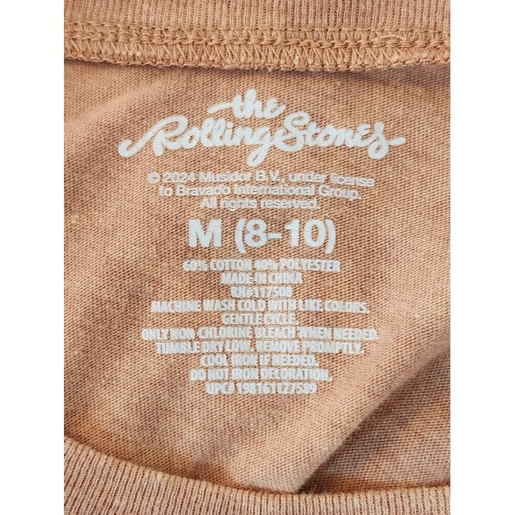 The Rolling Stones Tan Mineral Wash Graphic Tee Size Medium