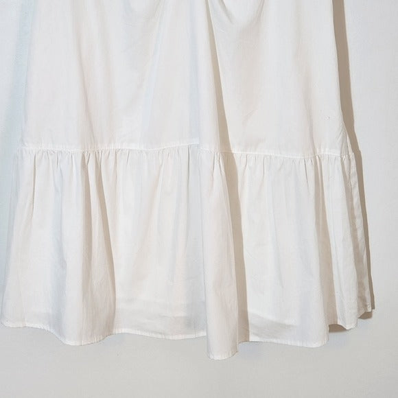 Steve Madden White Cotton A-Line Mini Dress Size Large NWT
