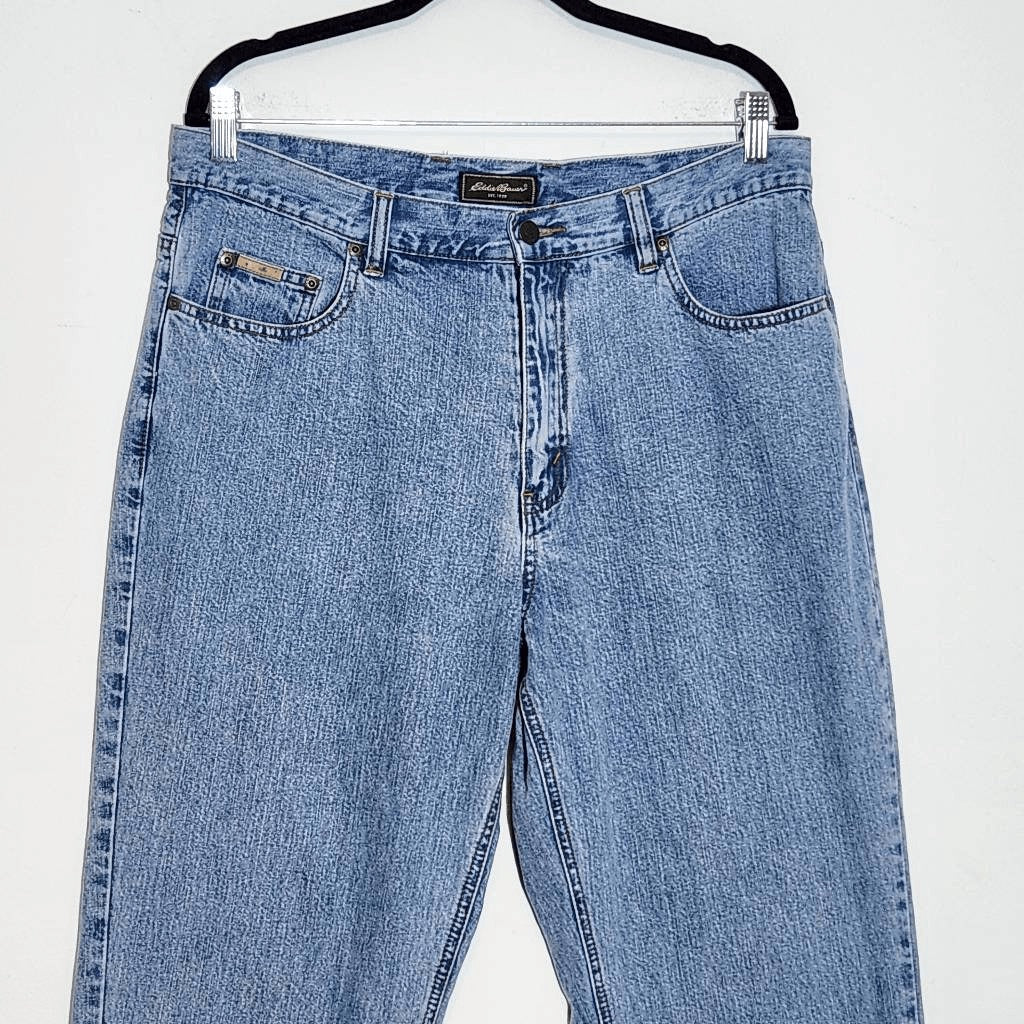 Eddie Bauer High-Rise Cropped Jeans Size 14 High-Rise Mom Jeans