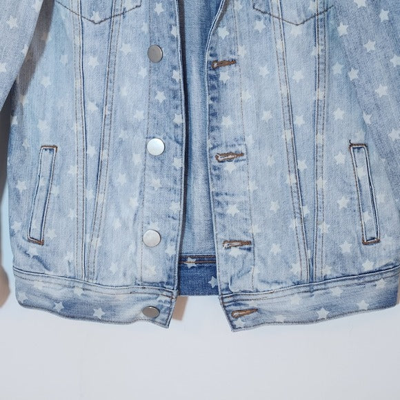 Superdown Trucker Jacket with Star Design Size Small