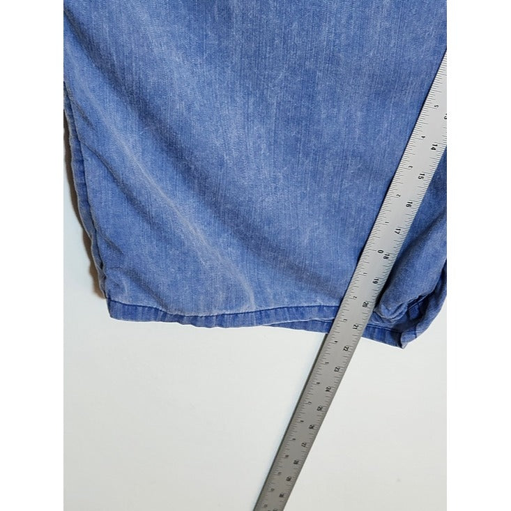 Old Navy Sleeveless Cropped Chambray Wide Leg Jumpsuit Size XXL
