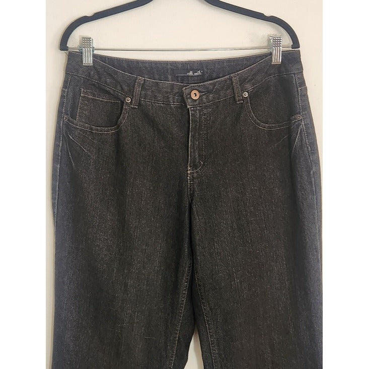 Willi Smith Black Wide Leg Jeans Size 10