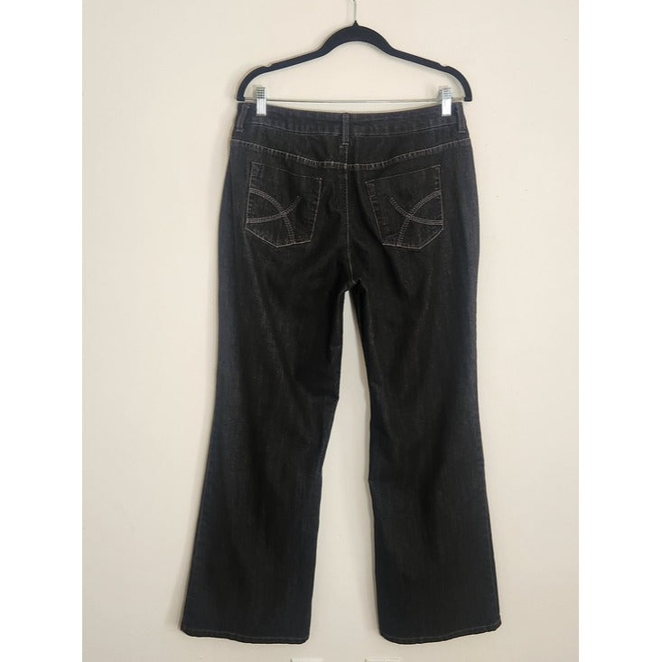 Willi Smith Black Wide Leg Jeans Size 10
