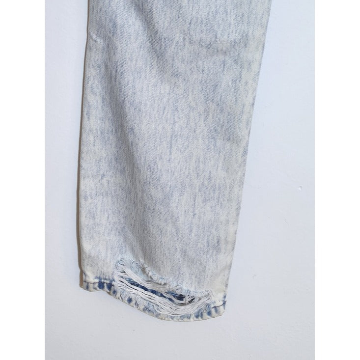 KanCan Light Wash Distressed 90s Boyfriend Jeans Size 5/26 NWT Flaw