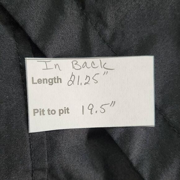 Chico's Black Moto Jacket Size Medium Black Zip-up Jacket