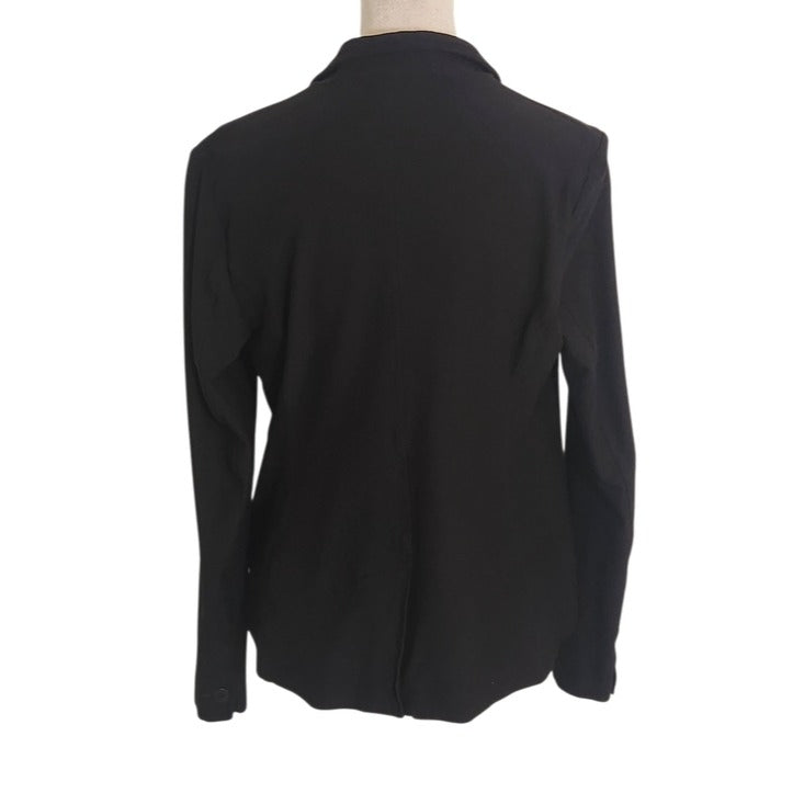 Eileen Fisher Black Single Button Blazer Size Small